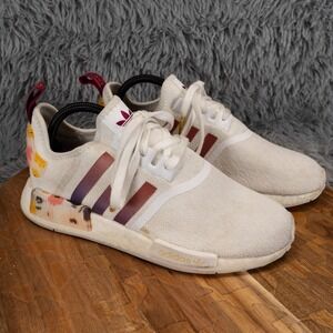 adidas Women's Cream and Burgundy Sneakers